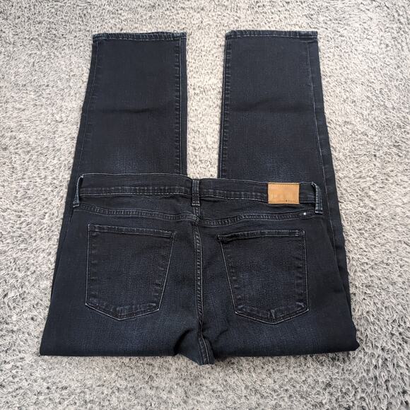 Lucky Brand Jeans Women 12 Blue Brooke Crop Denim Stretch Normcore Distressed - Picture 1 of 10